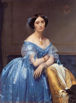 Princesse Albert de Broglie néoclassique Jean Auguste Dominique Ingres Peinture à l'huile